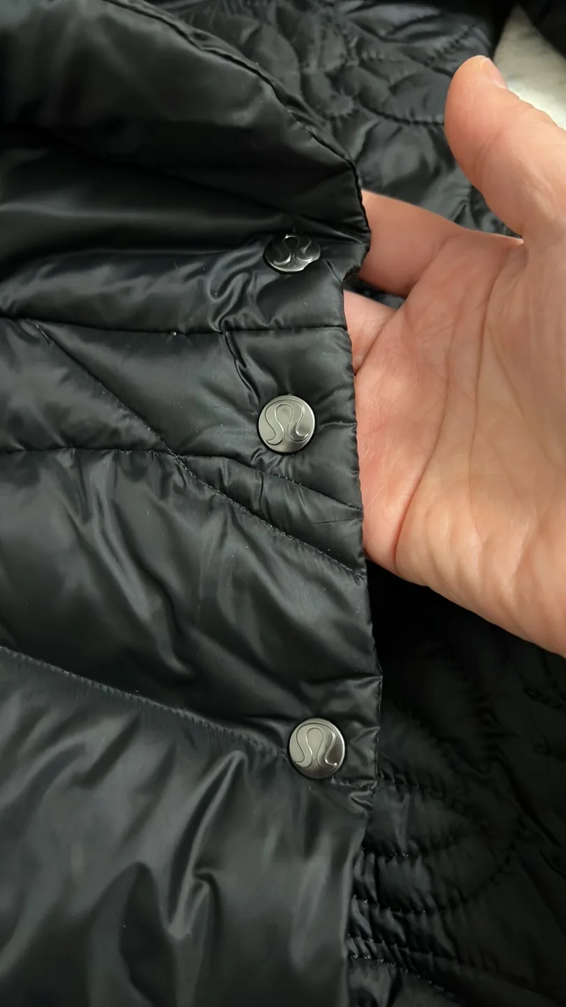 NEW Lululemon Athletica Black Down Vest image indicator(10)