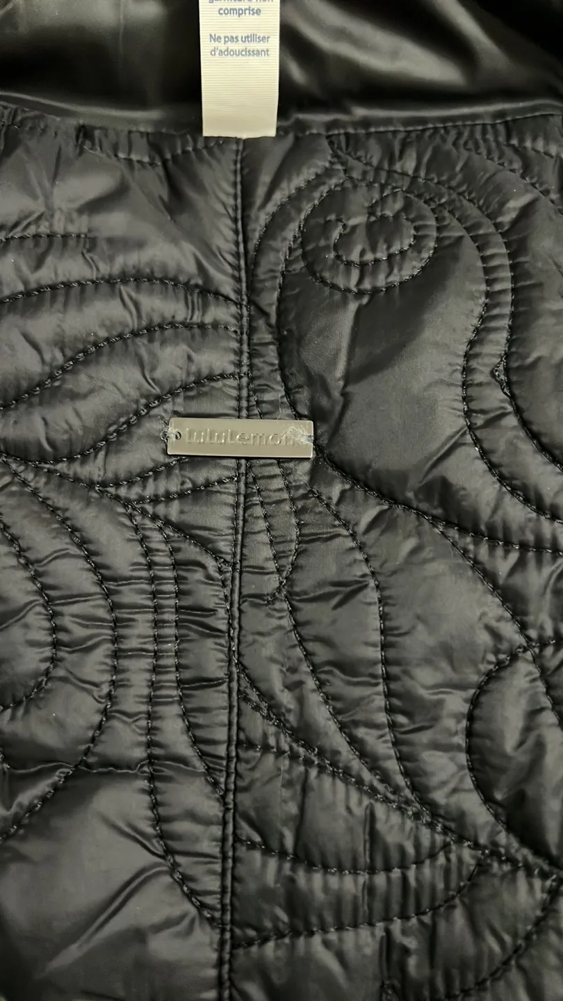 NEW Lululemon Athletica Black Down Vest image indicator(9)