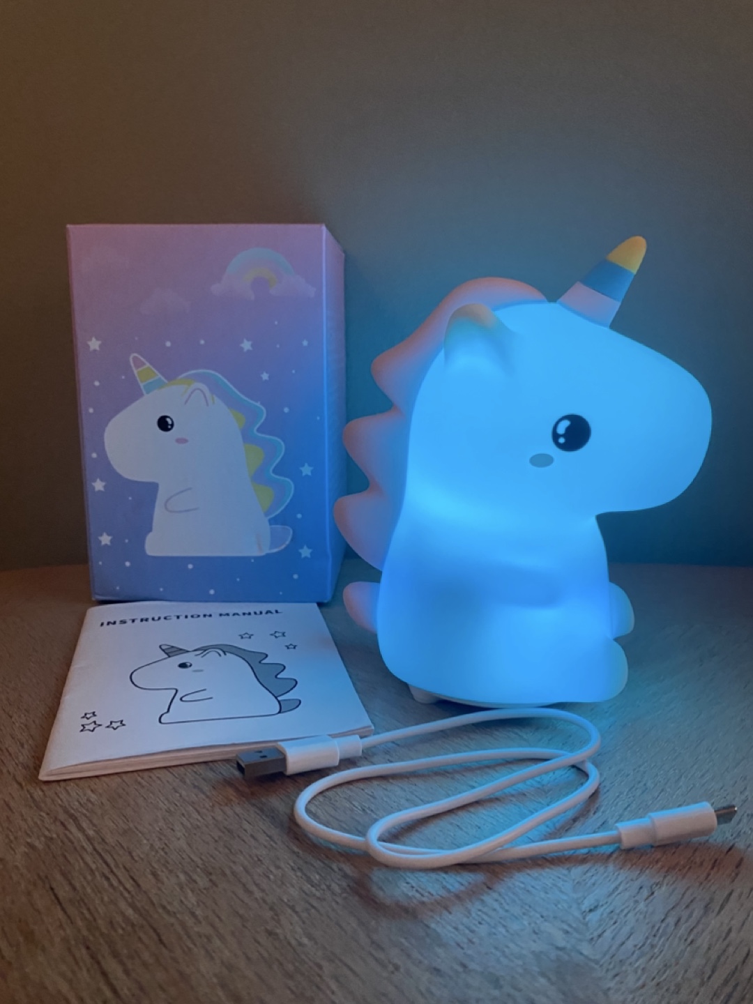 Unicorn pat night light with over 10 music - photo 2