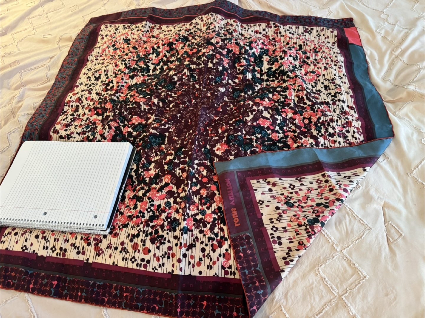 Louis Vuitton Floral Print Silk Scarf