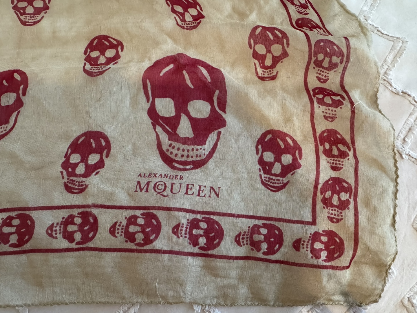 Alexander McQueen Skull Print Scarf - photo 4