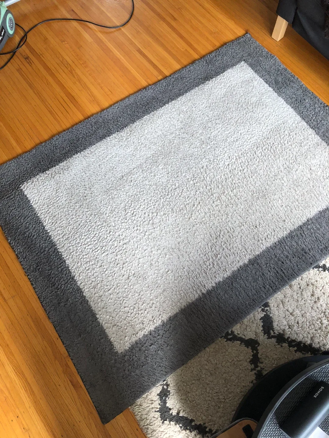 Grey and White Area Rug image indicator(3)