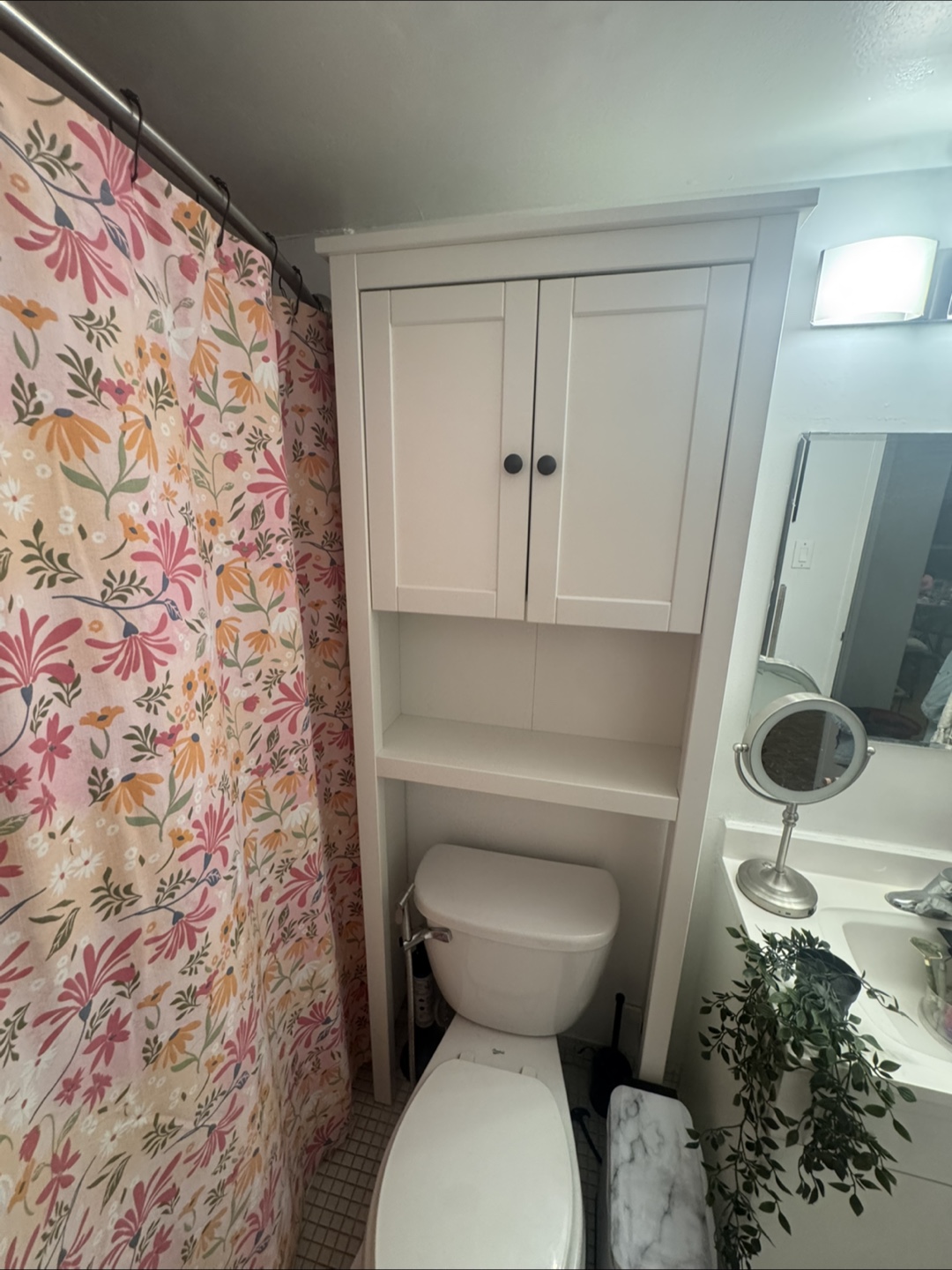 HEMNES Bathroom shelf unit, white
