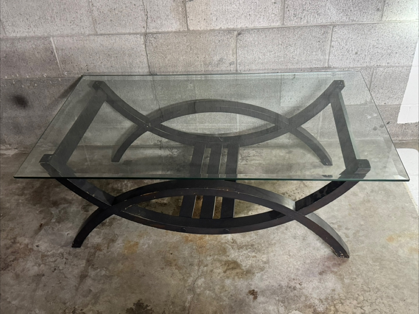 Glass Top Coffee Table - photo 2