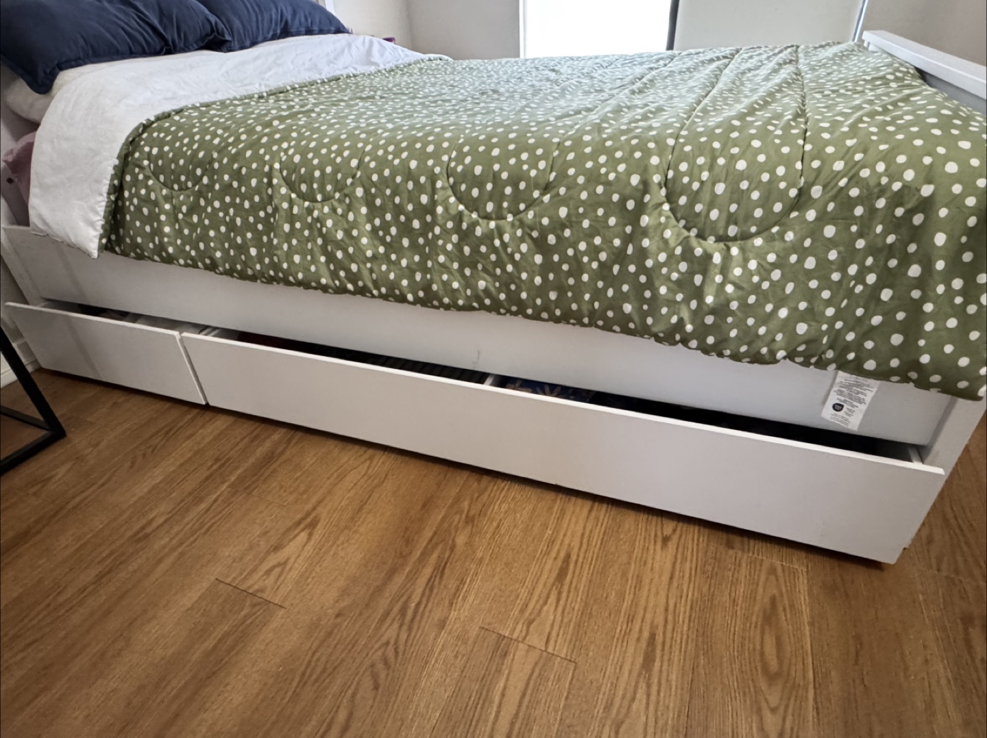 IKEA Hemnes White Bed and Bed Frame - photo 3