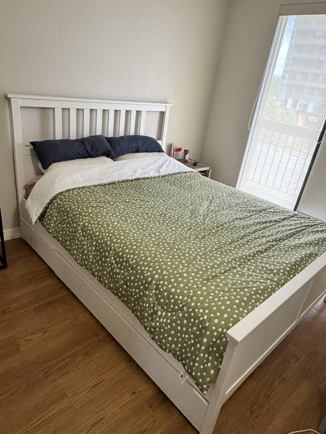 IKEA Hemnes White Bed and Bed Frame