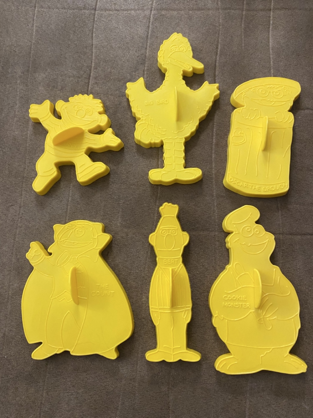 Vintage Wilton Sesame Street Cookie Cutters. Set of 6