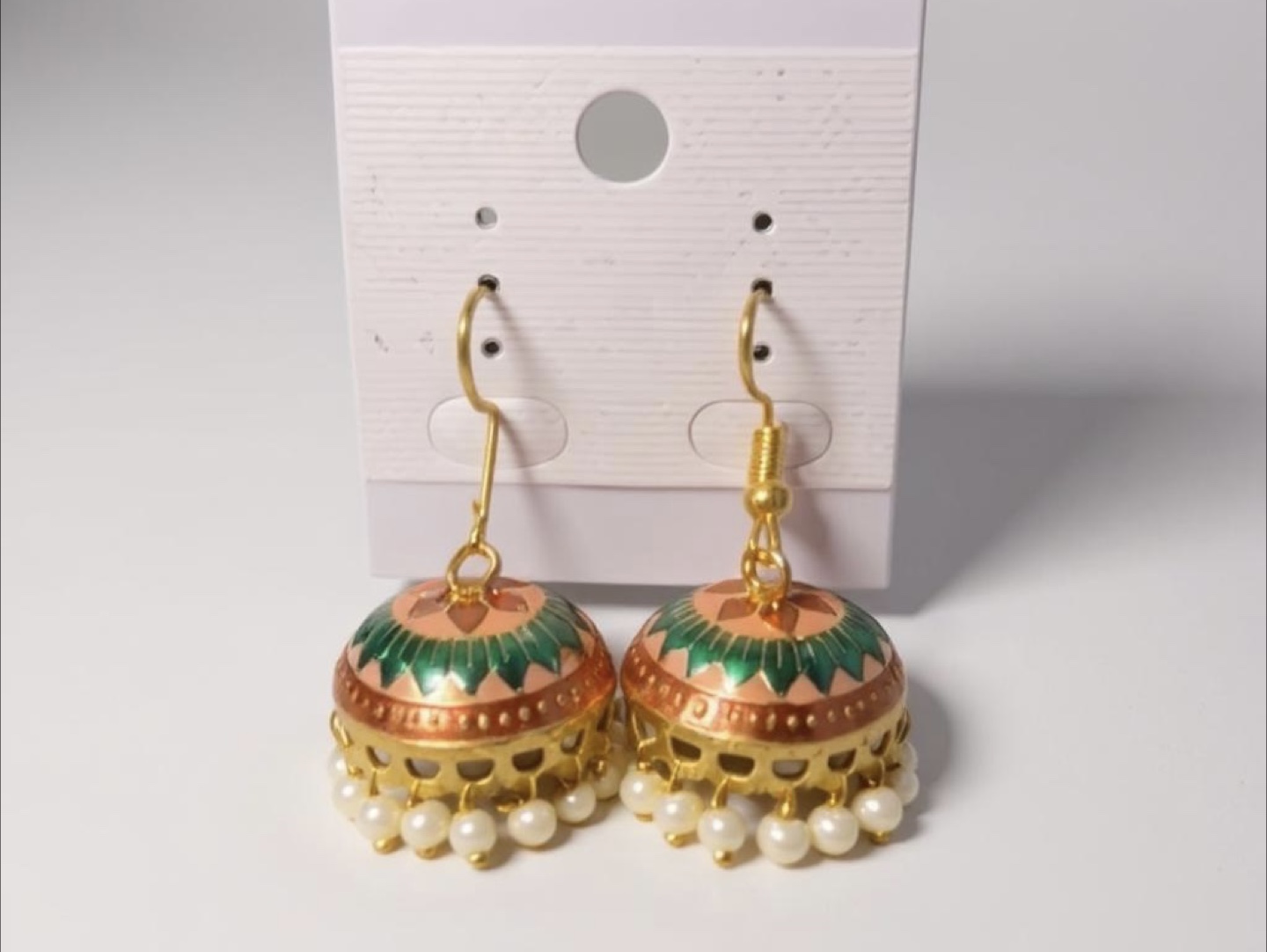 Jhumka Earrings - Traditional Indian Style - photo 2