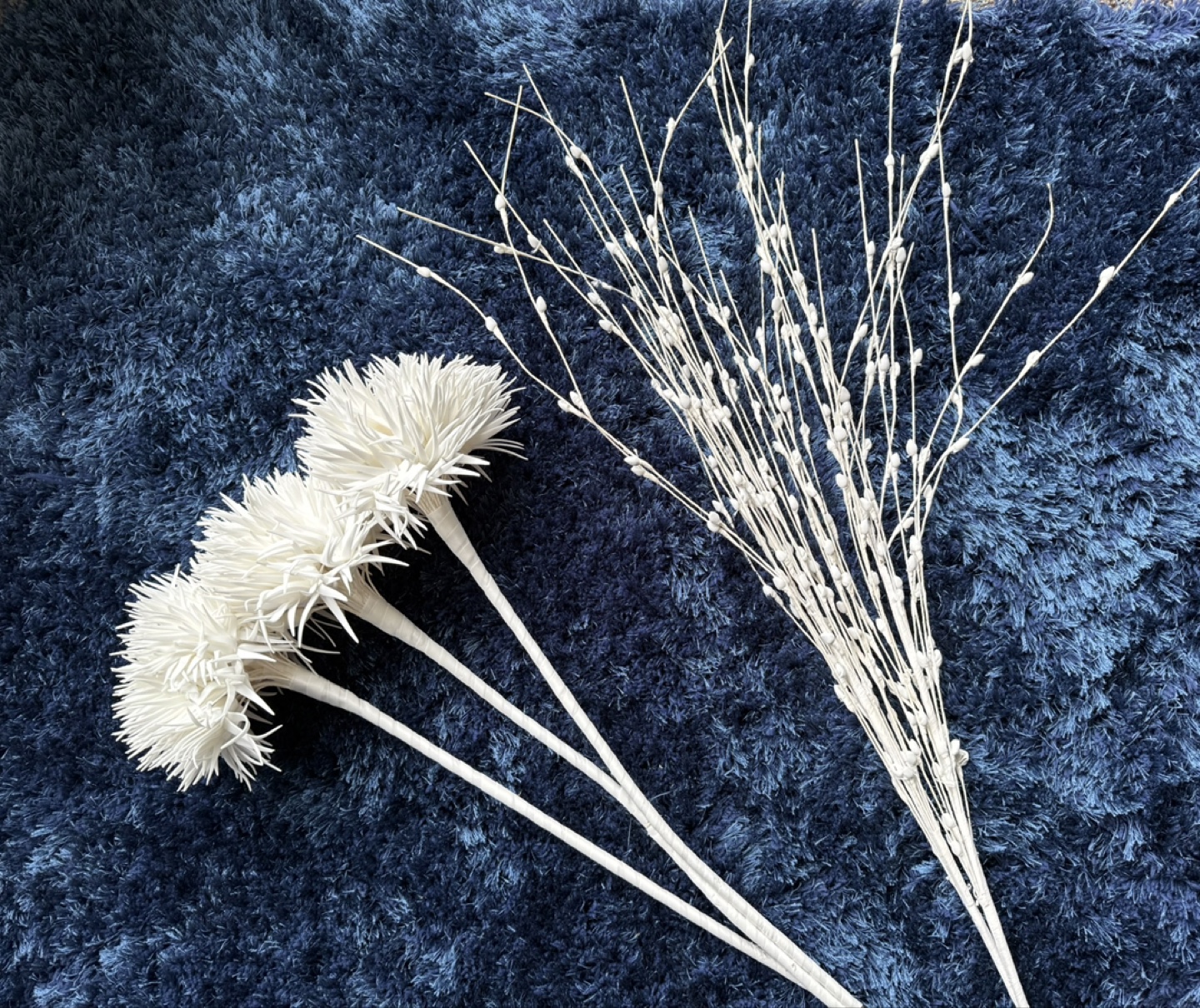 White Decorative Floral Stems