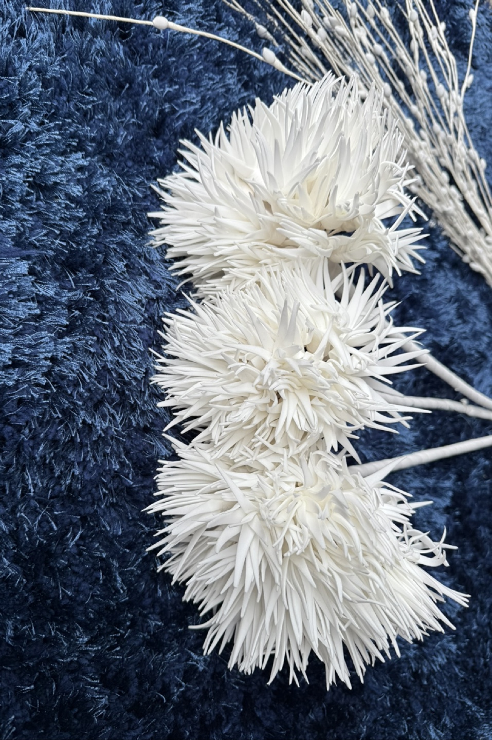 White Decorative Floral Stems - photo 3