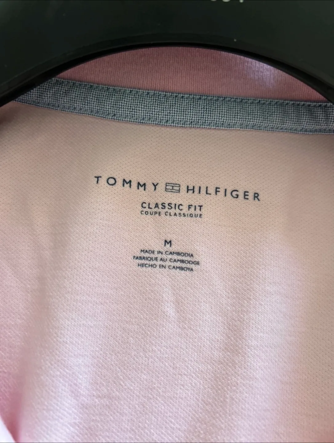 Tommy Hilfiger Pink Polo Short Sleeve Shirt - Size M image indicator(4)