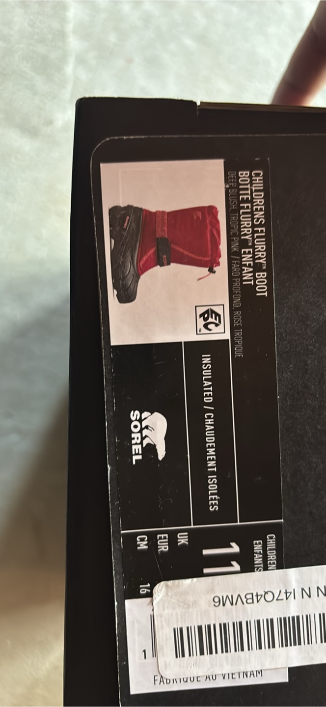 Sorel Childrens Flurry Boot, Size 11 - photo 4