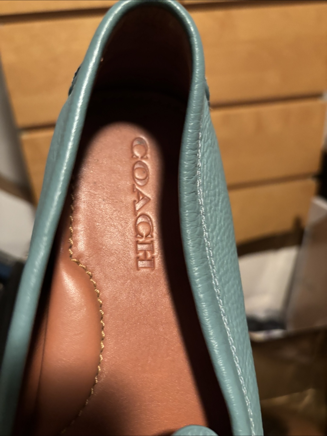 Coach Blue Leather Loafers - photo 2