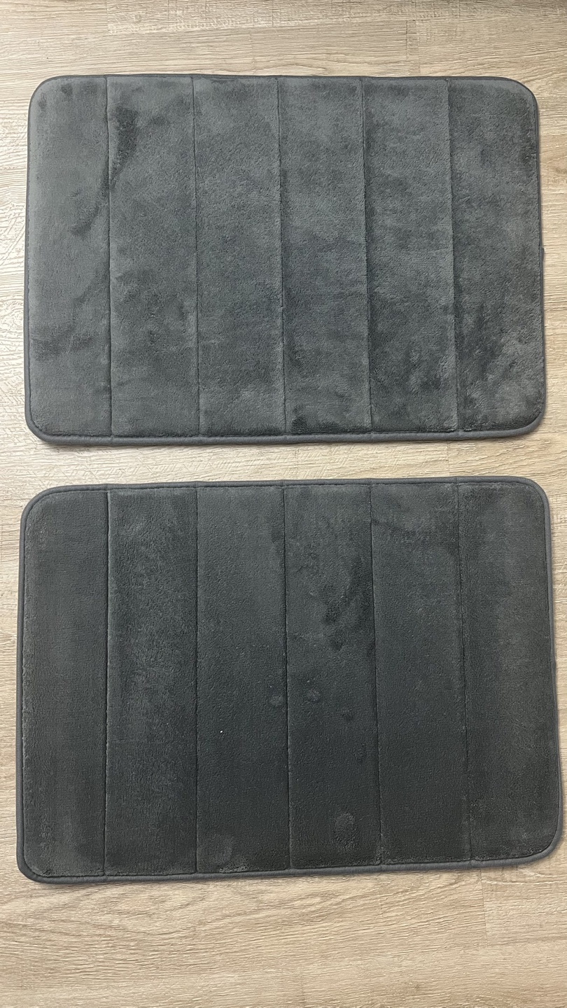 Grey Bath Mats - Set of 2