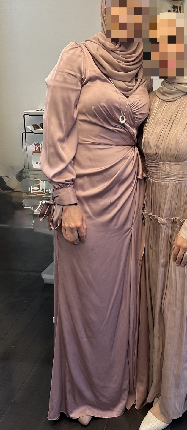 Cinderella Divine Satin Wrap Maxi Dress - Size 10