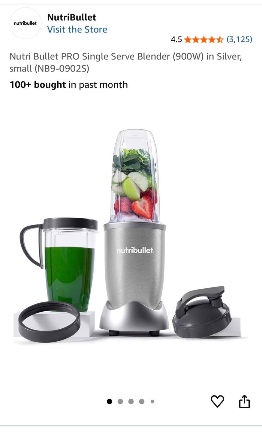 Nutribullet PRO (900 W) blender - Silver - photo 2