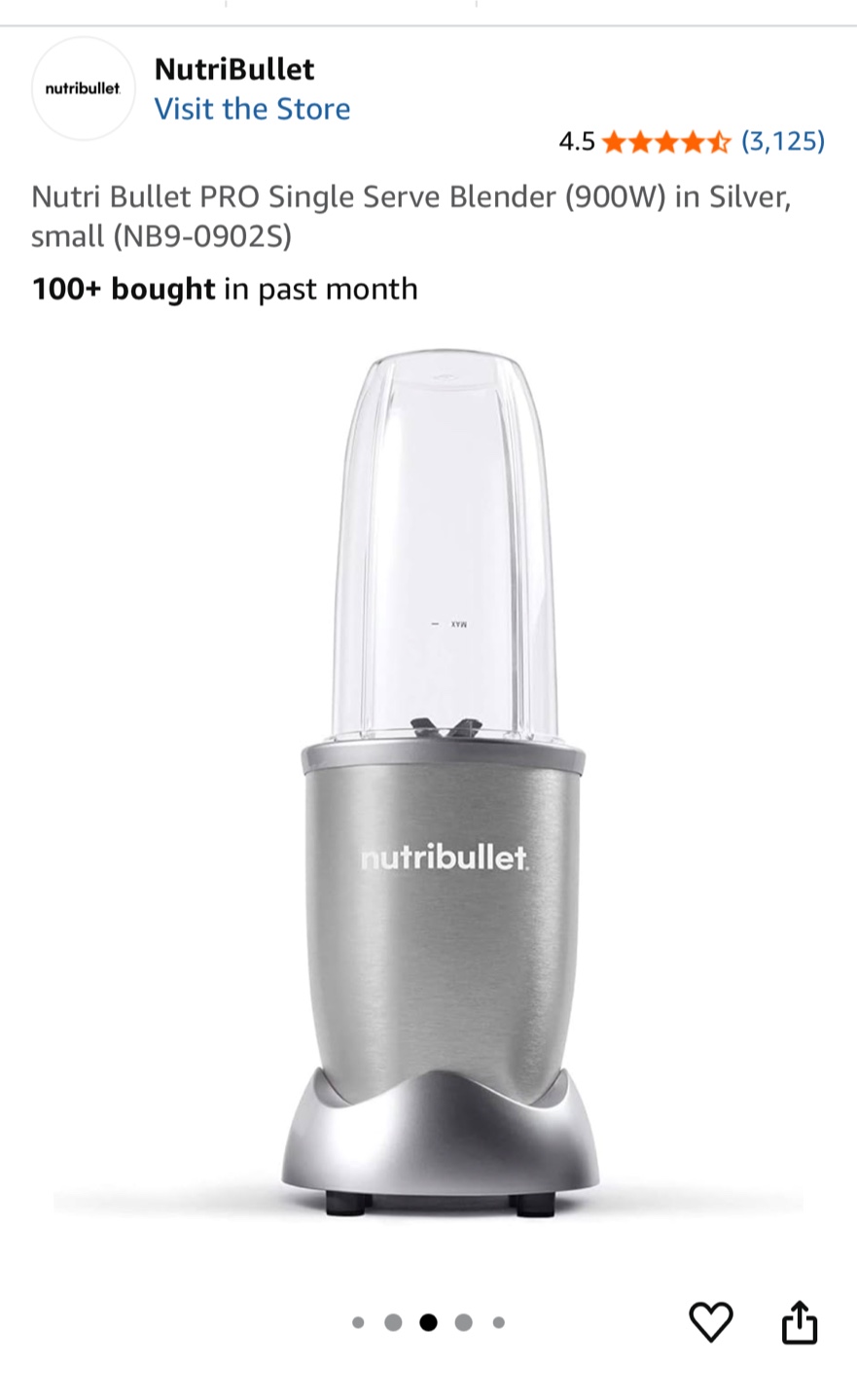 Nutribullet PRO (900 W) blender - Silver - photo 3