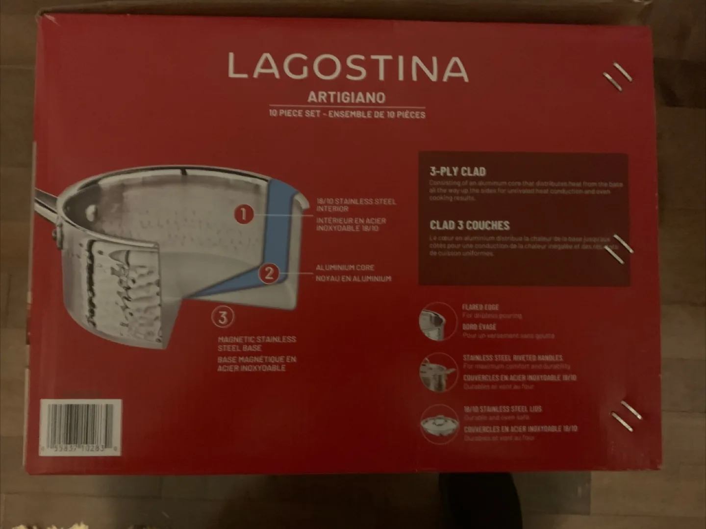 Lagostina Artigiano 10-Piece Cookware Set - New in Box! image indicator(3)