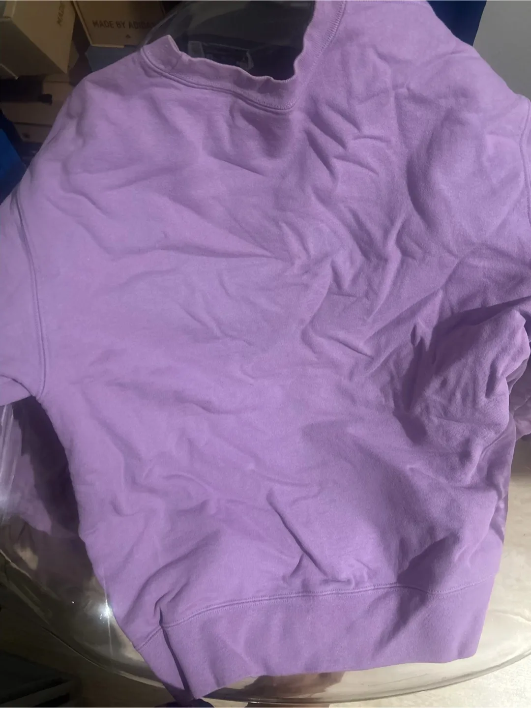 Supreme Purple Crewneck Sweatshirt thumbnail