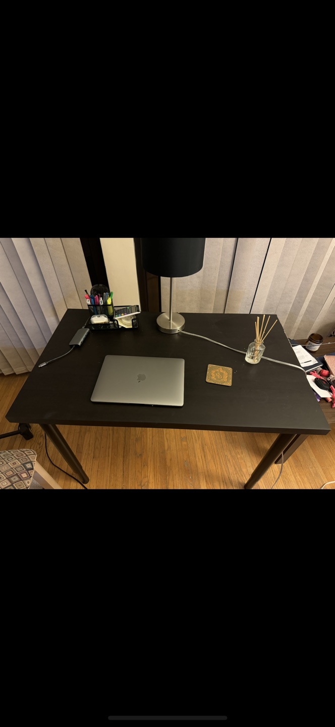 Black desk