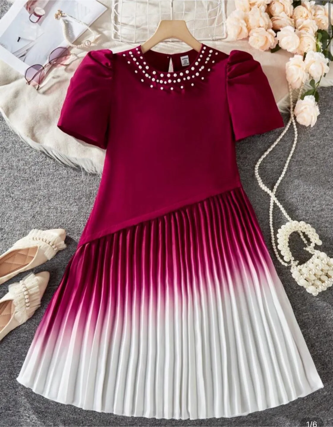 Girls' Pleated Dresses - Various Styles image indicator(2)