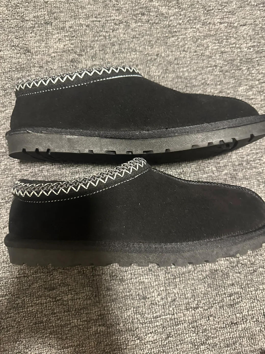 Black Suede Slippers Size 43 (size 10) image indicator(4)