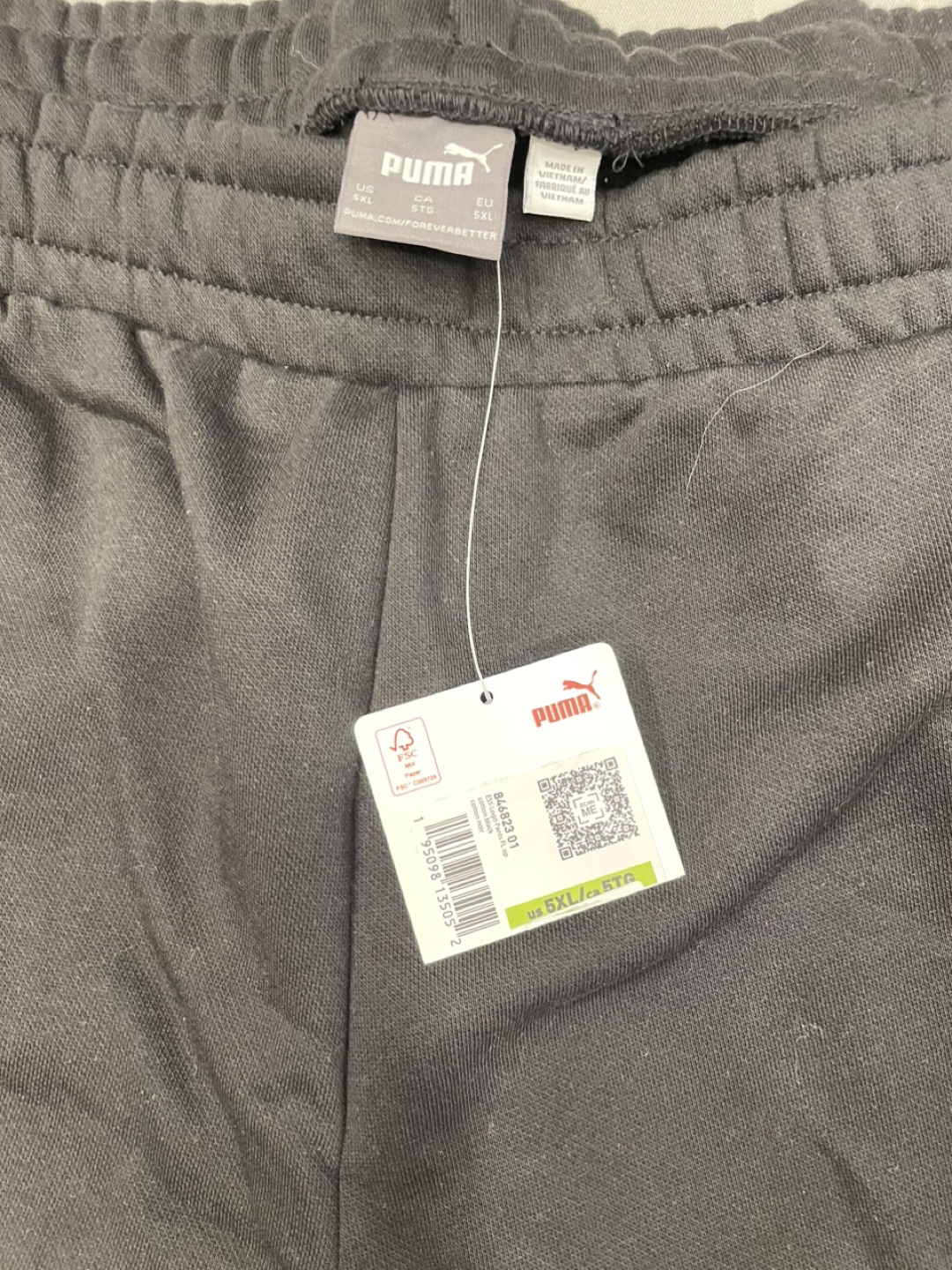 Puma Black XXL Sweatpants - New with Tags! - photo 3