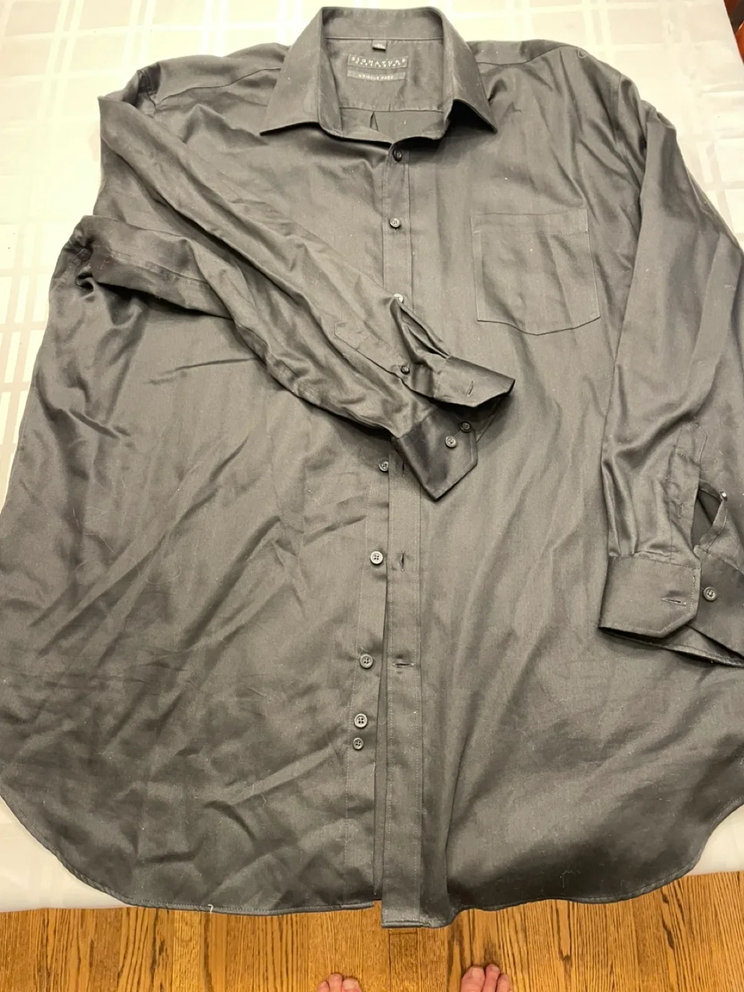 Signature Carrington Dress Shirt 19 1/2 37/38 thumbnail