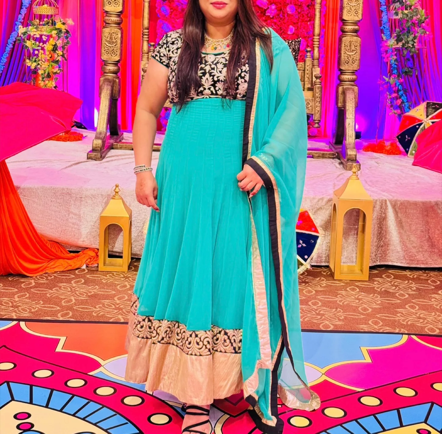 Green shalwar suit thumbnail