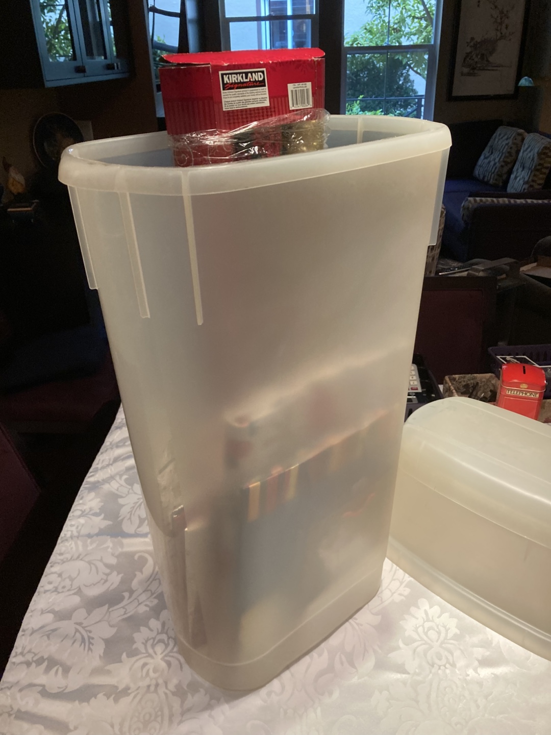 Gift Wrap Storage Bin