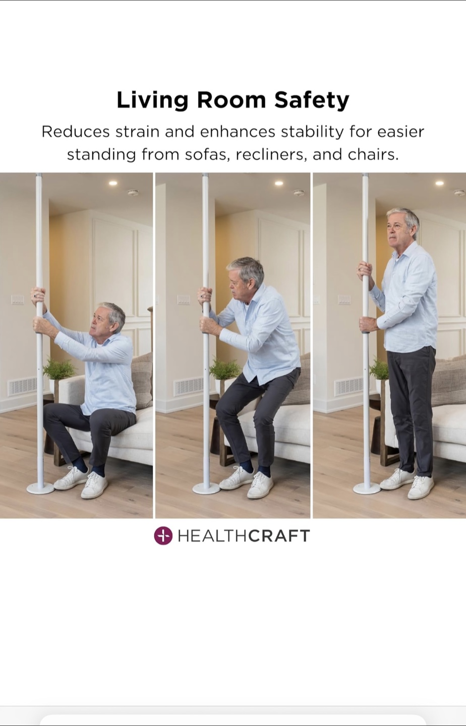 HEALTHCRAFT uPole 7-10 Feet Security Pole - photo 5