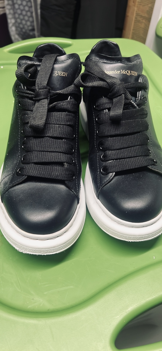 Alexander McQueen Black Leather Sneakers - photo 5