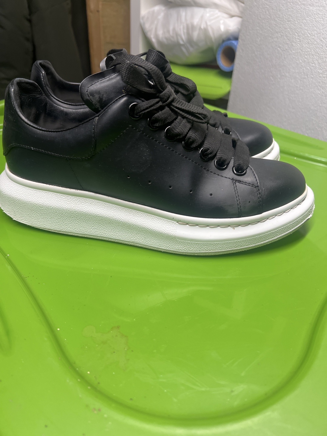 Alexander McQueen Black Leather Sneakers - photo 2