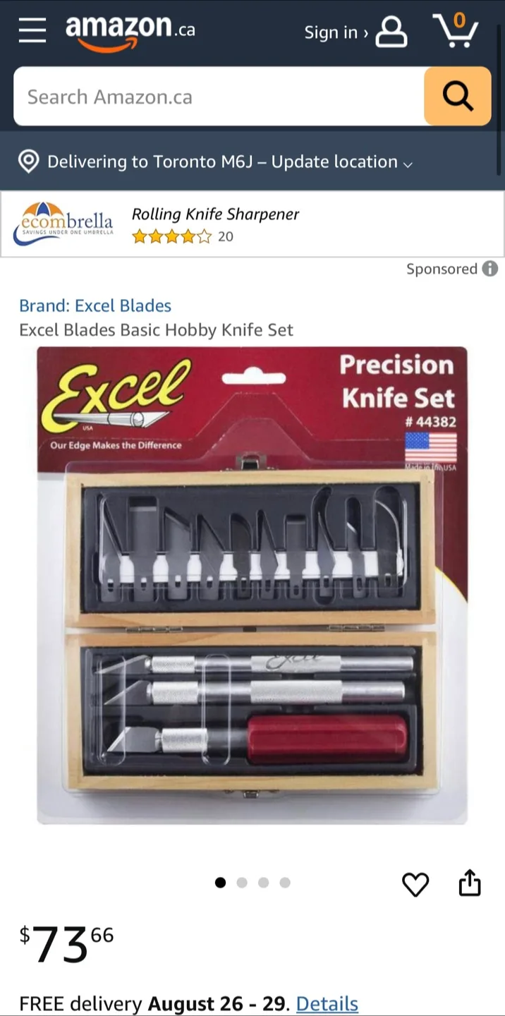 Precision Hobby Knife Set with Case image indicator(7)