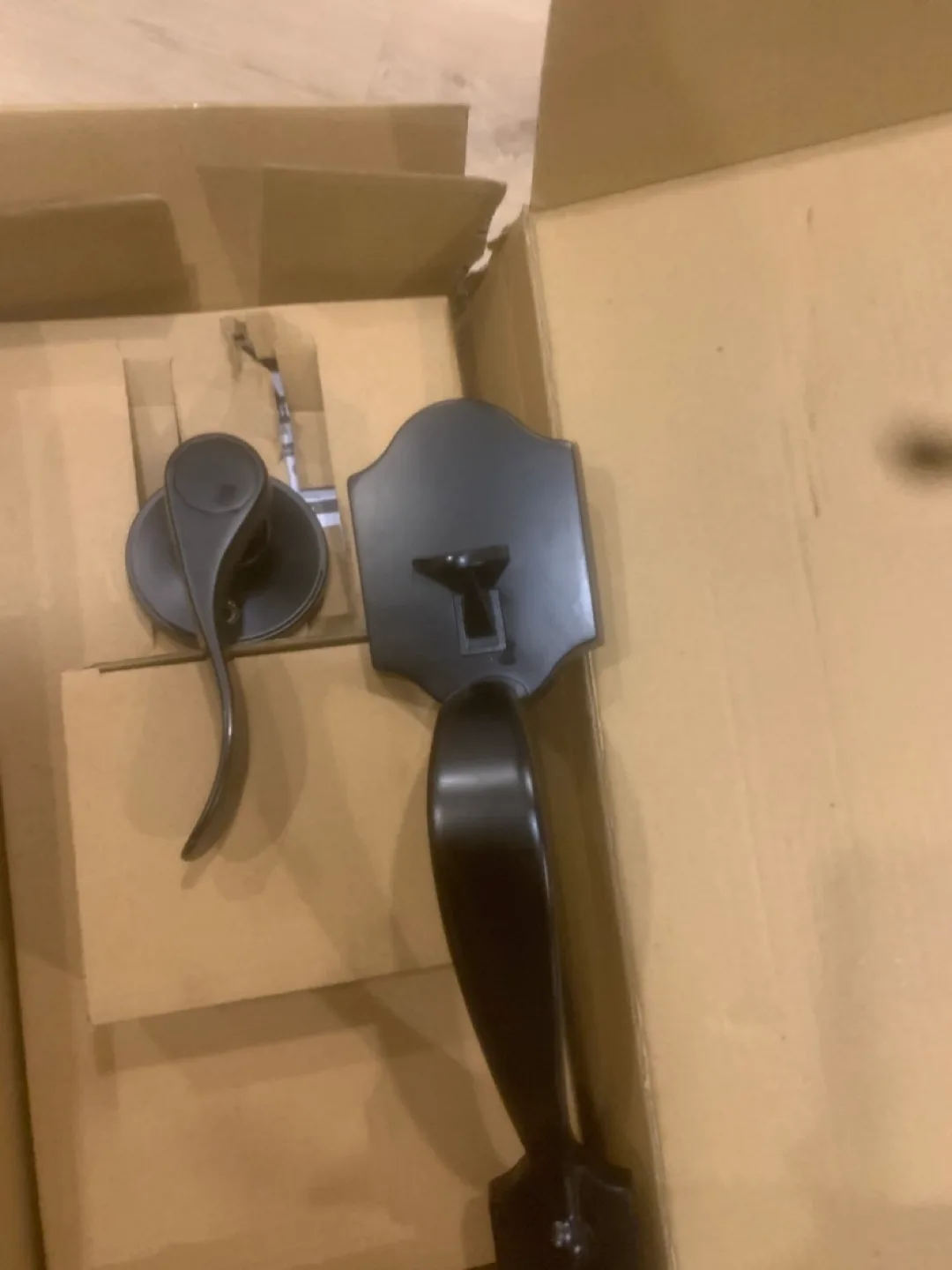 Comfhouse Matte Black Door Handle Set thumbnail