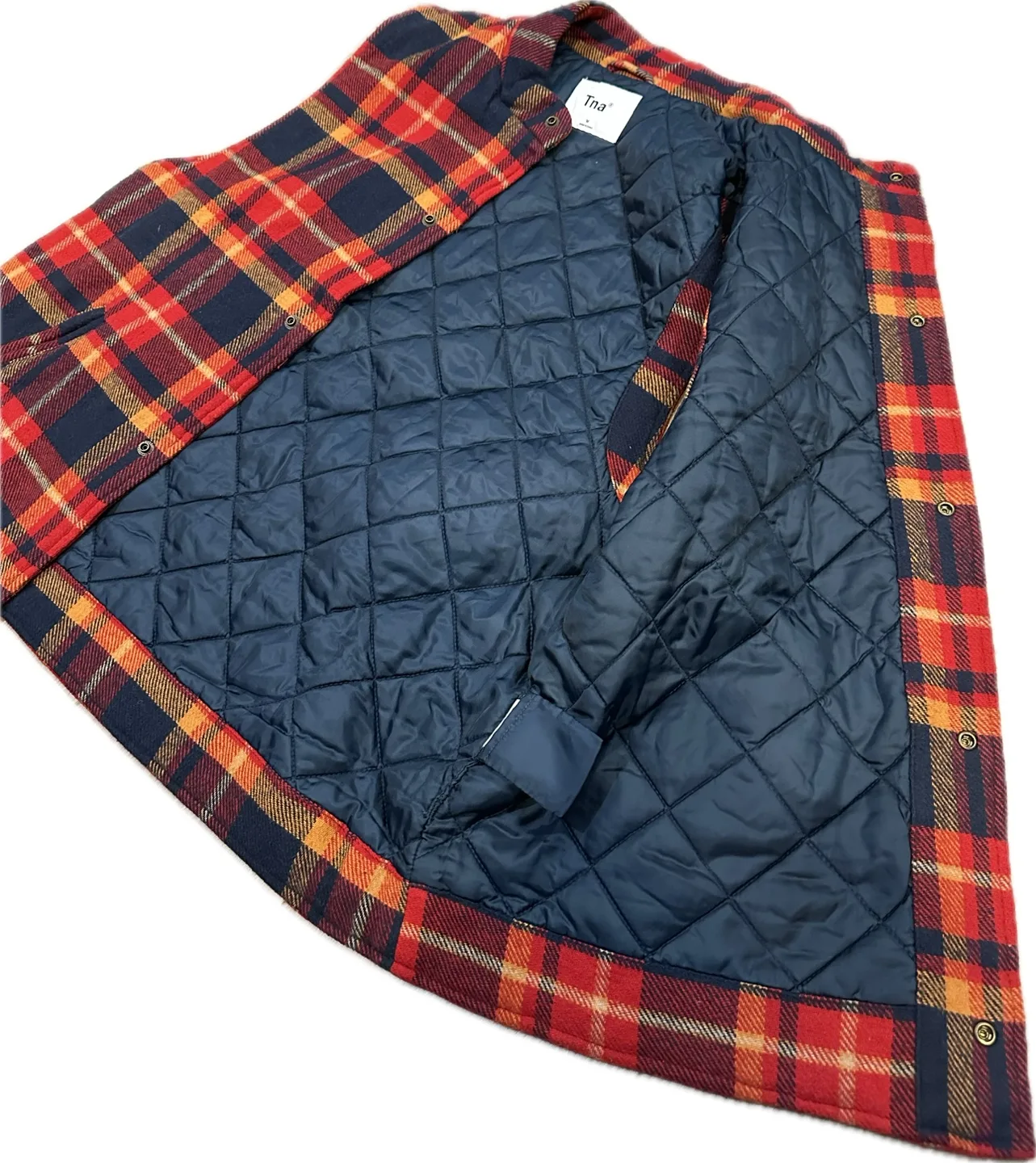 Aritzia TNA Aritzia TNA Bancroft Plaid Vest | Deep Red/Eclipse image indicator(6)