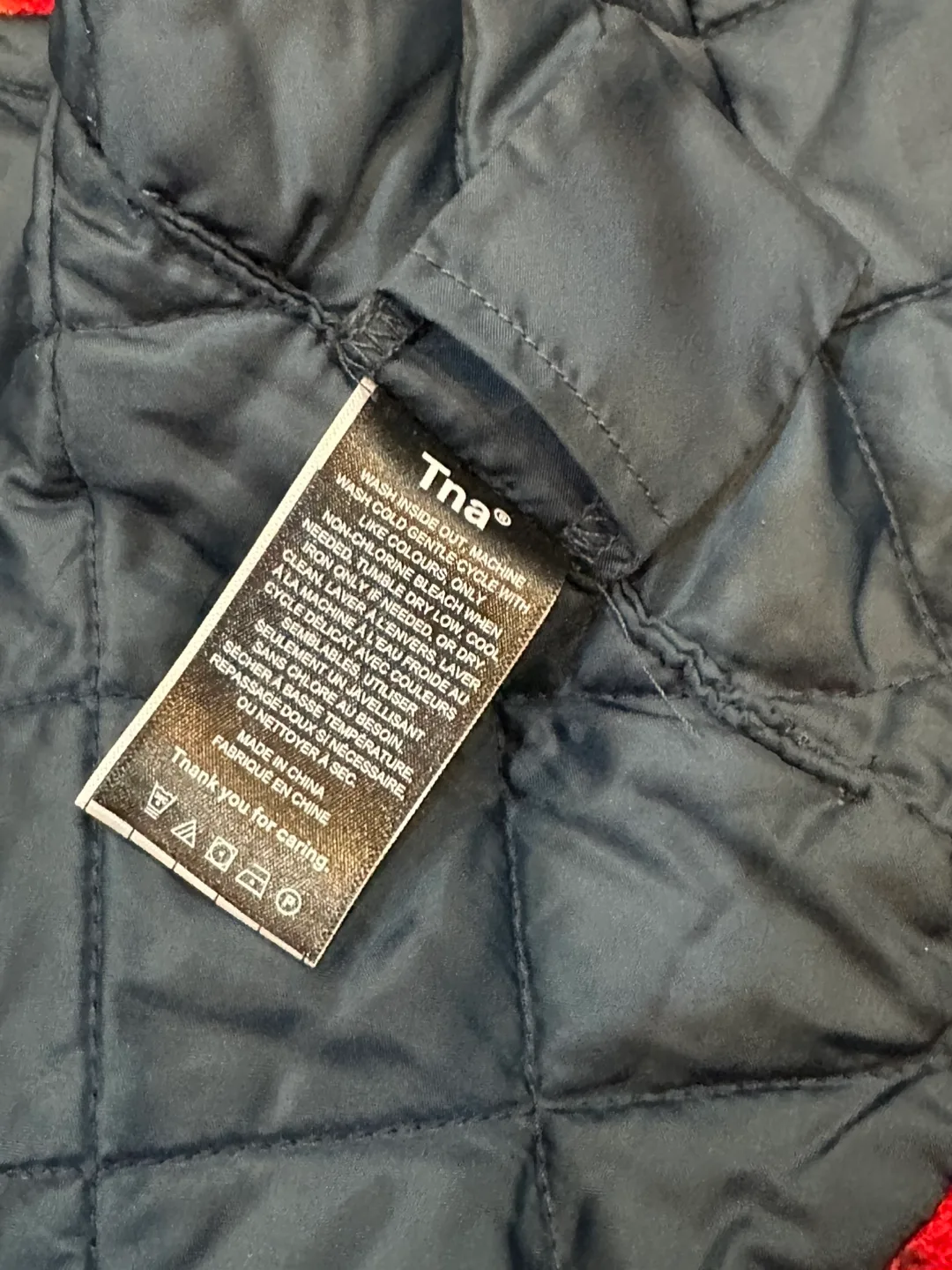 Aritzia TNA Aritzia TNA Bancroft Plaid Vest | Deep Red/Eclipse image indicator(8)