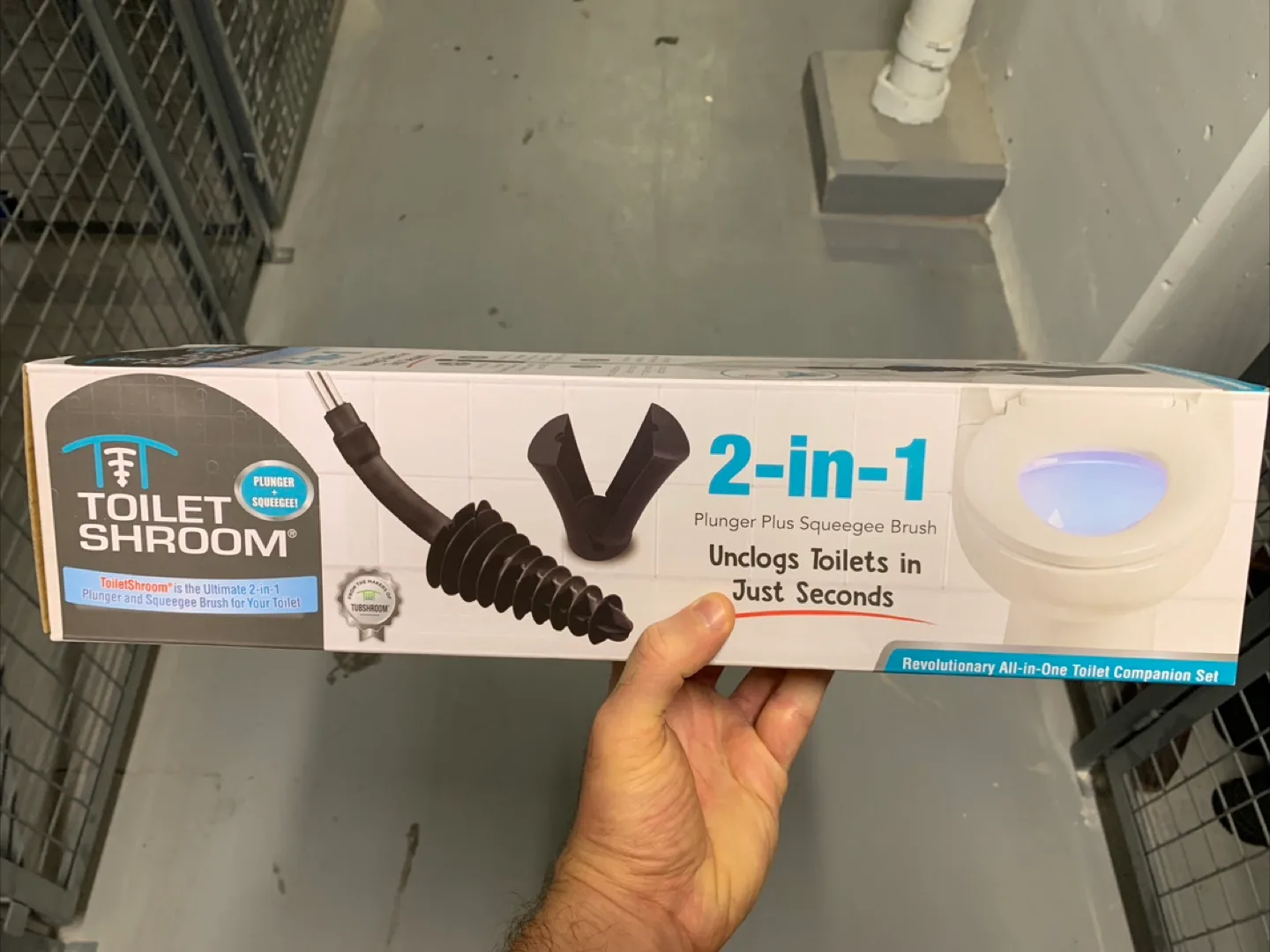 ToiletShroom 2-in-1 Plunger & Squeegee Brush - New thumbnail