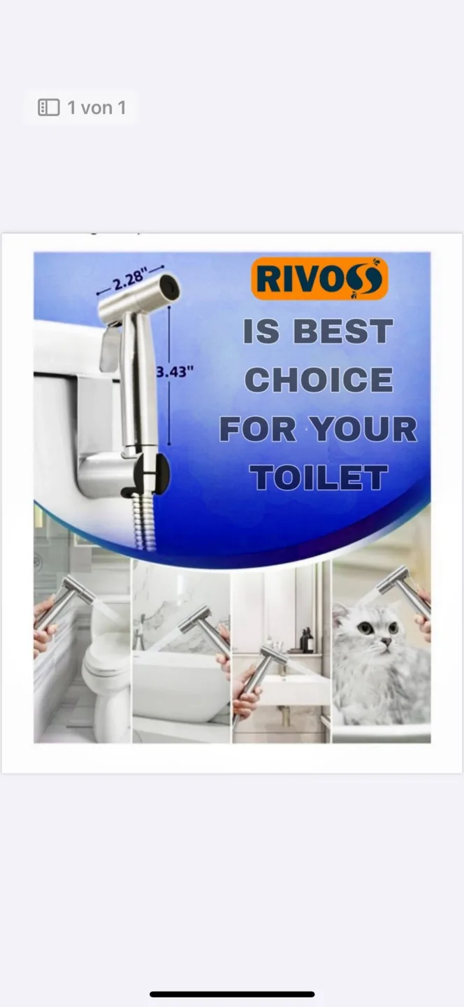 RIVOS Handheld Bidet Sprayer Set - New image indicator(2)