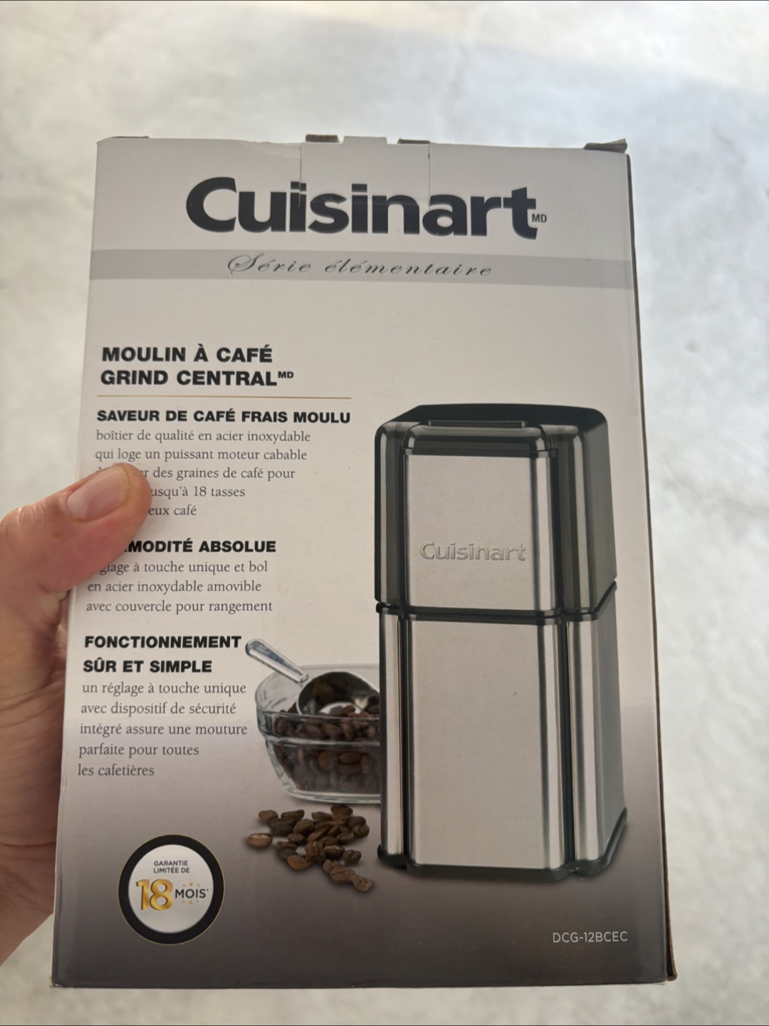 Cuisinart DCG-12BCEC Coffee Grinder - New in Box!