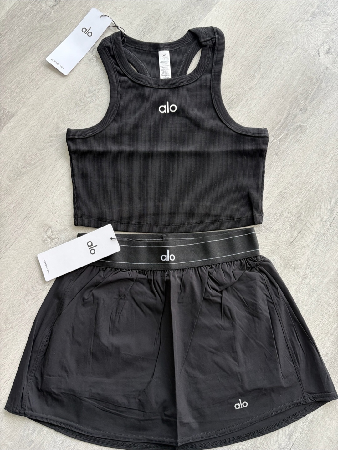 ALO Aspire Tank & Skirt Set - Black