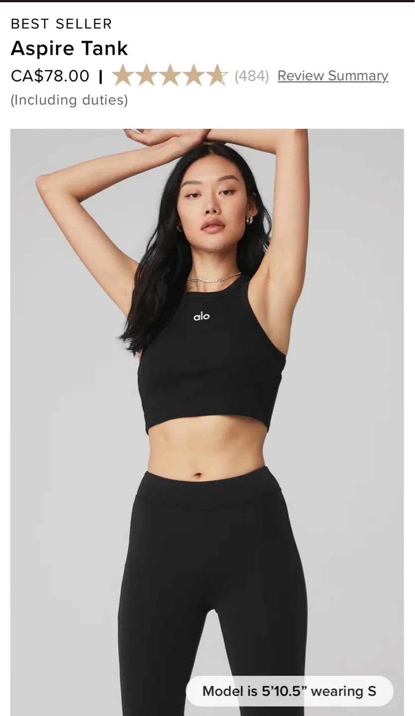 ALO Aspire Tank & Skirt Set - Black image indicator(3)