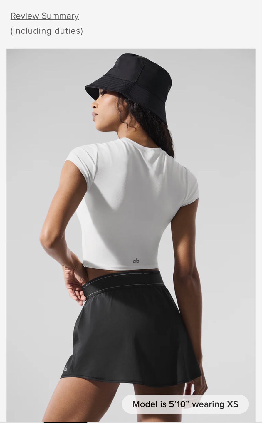 ALO Aspire Tank & Skirt Set - Black - photo 4