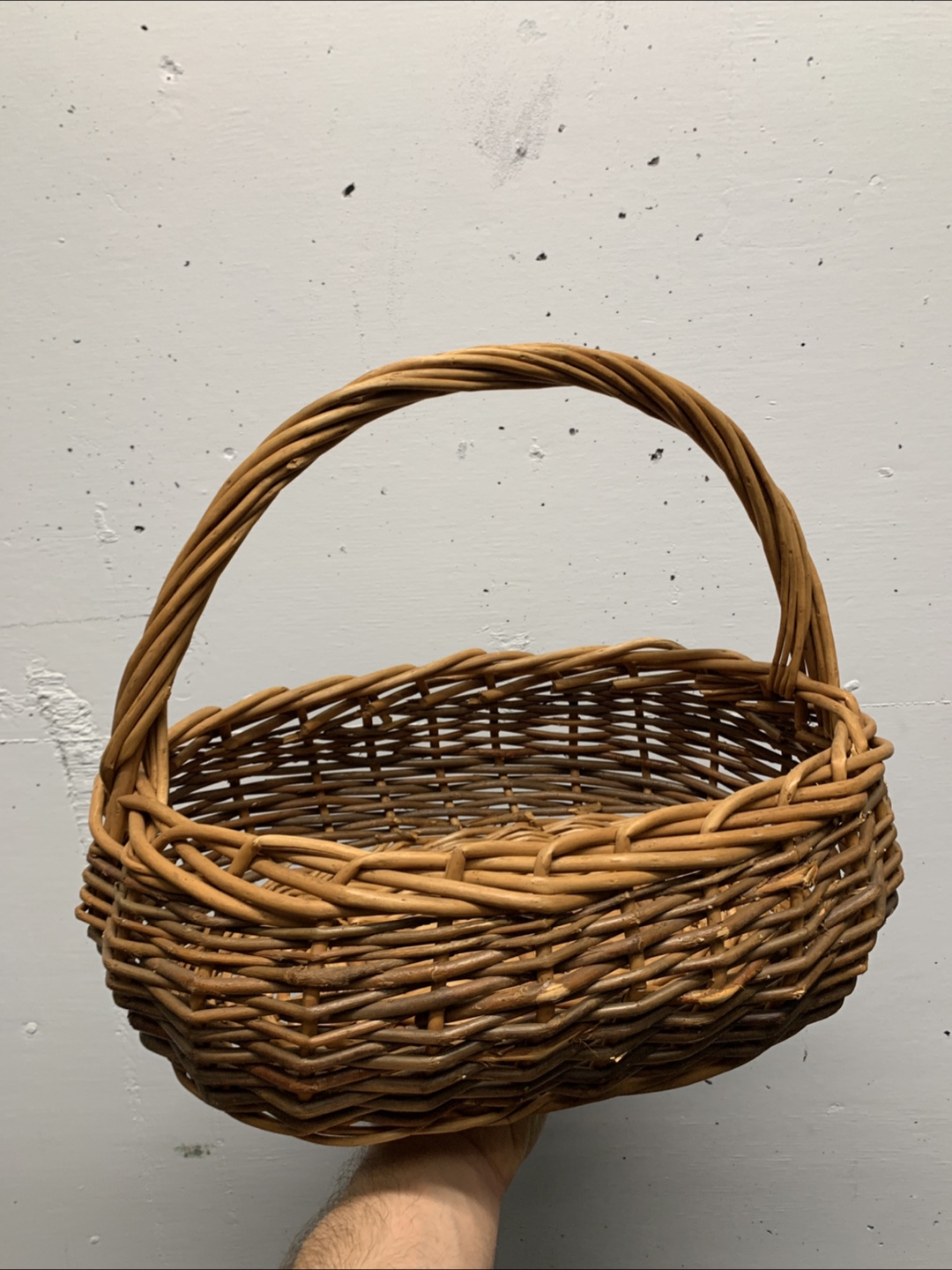 Wicker Basket with Handle