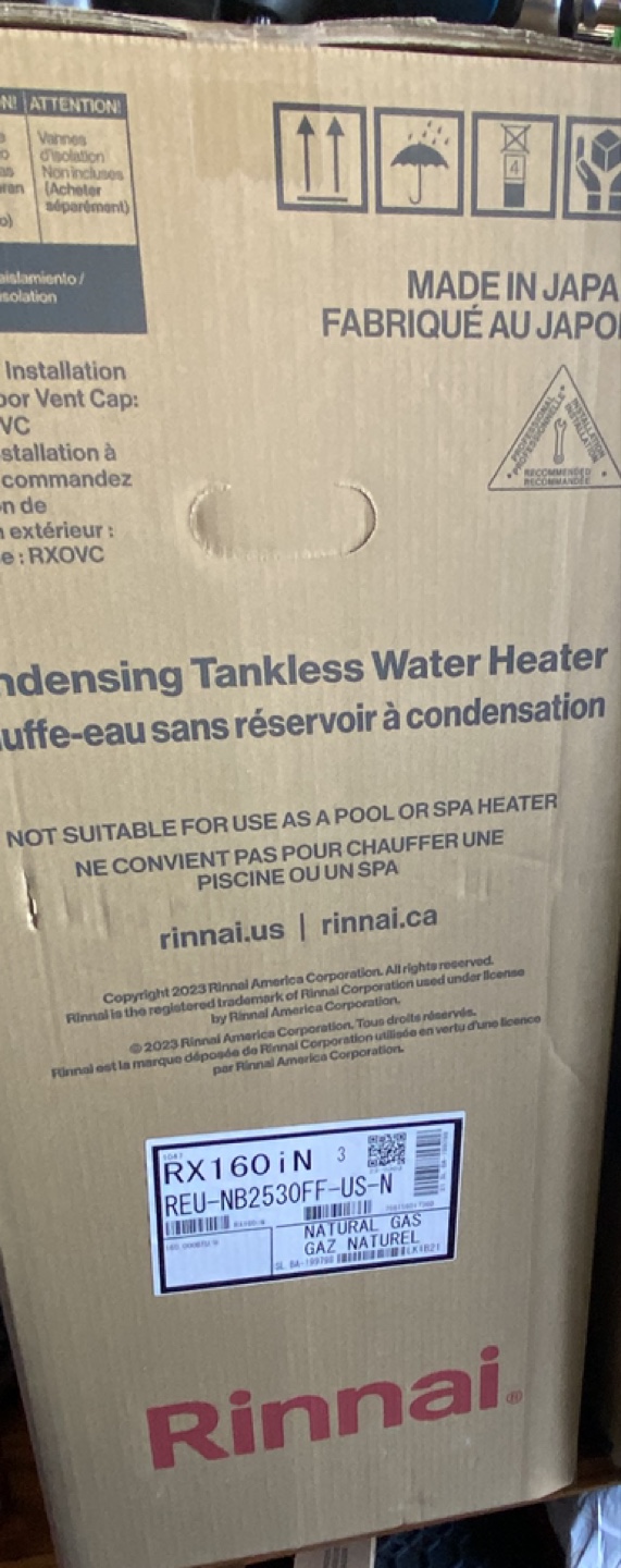 Rinnai RX160iN Tankless Water Heater