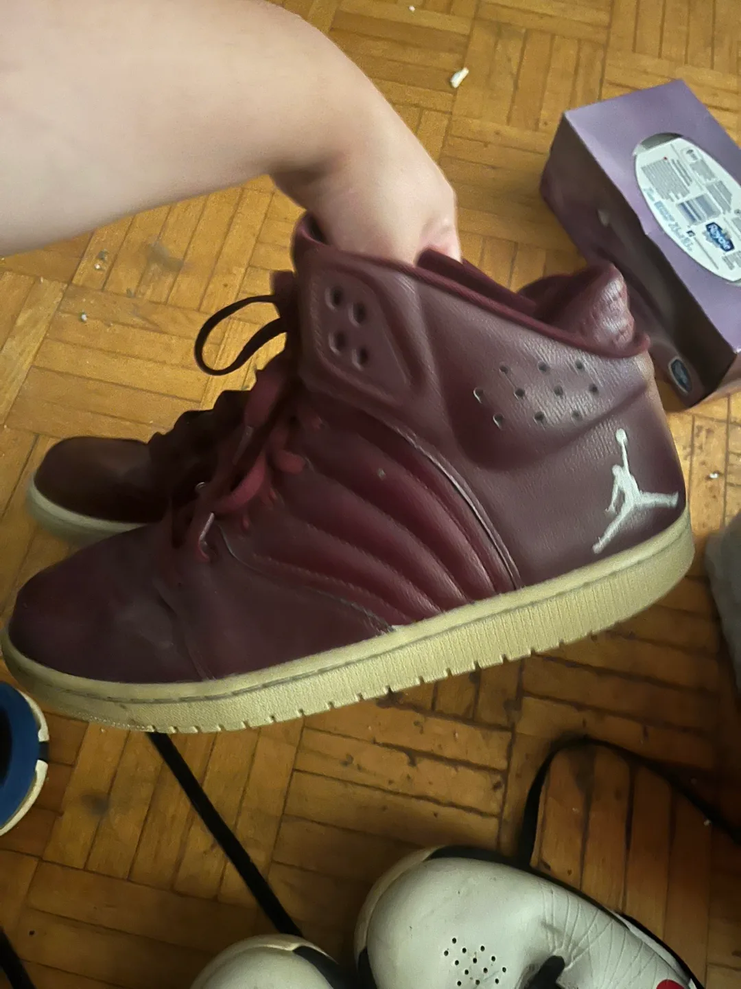 Jordan Flight 45 High Burgundy thumbnail