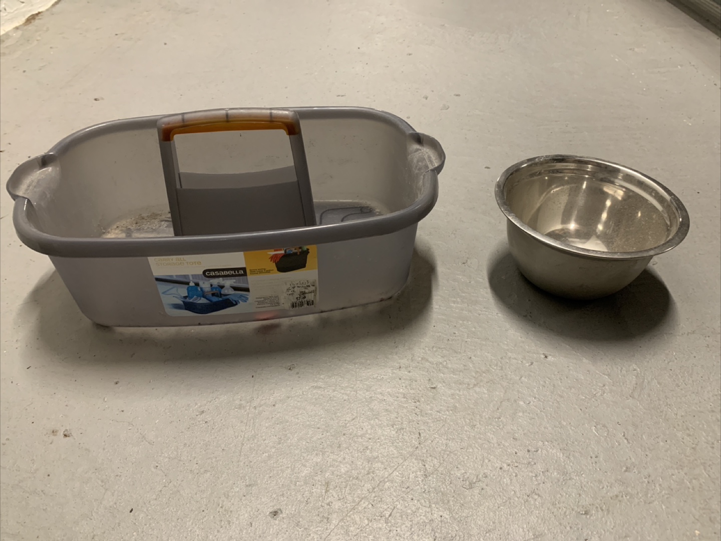 Cleaning Caddy and stainless bowl