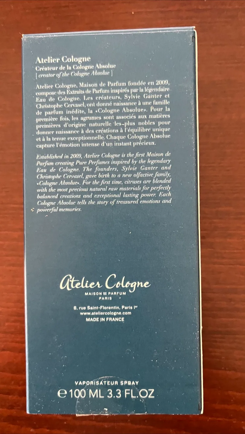 Atelier Cologne Clémentine California 100ml image indicator(3)