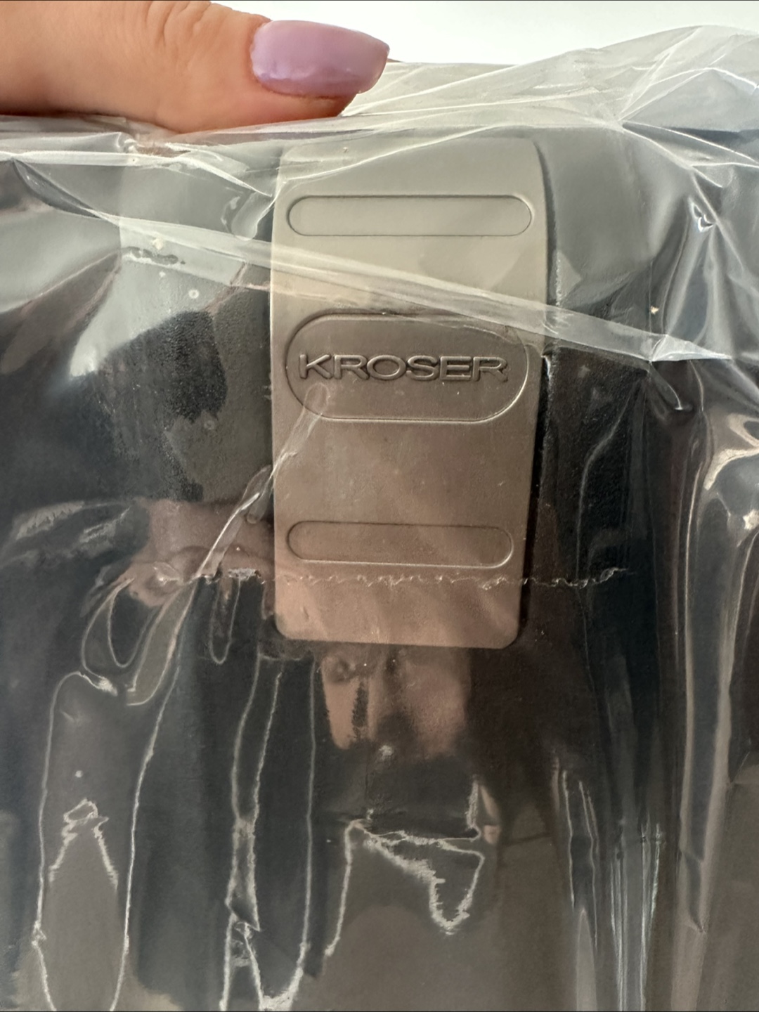 KROSER Cabin Suitcase Rolling Luggage - Black - photo 2