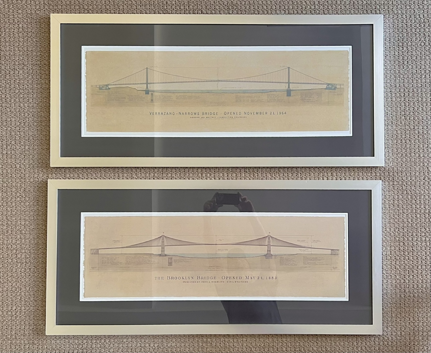Framed Brooklyn & Verrazano Bridge Prints - photo 3